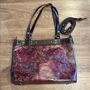 Patricia Nash Arden Medium Tote Bag Vintage Floral Brocade Collection